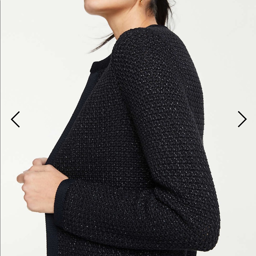Ann Taylor knitted jacket with pocket XXS - Picture 3 of 4